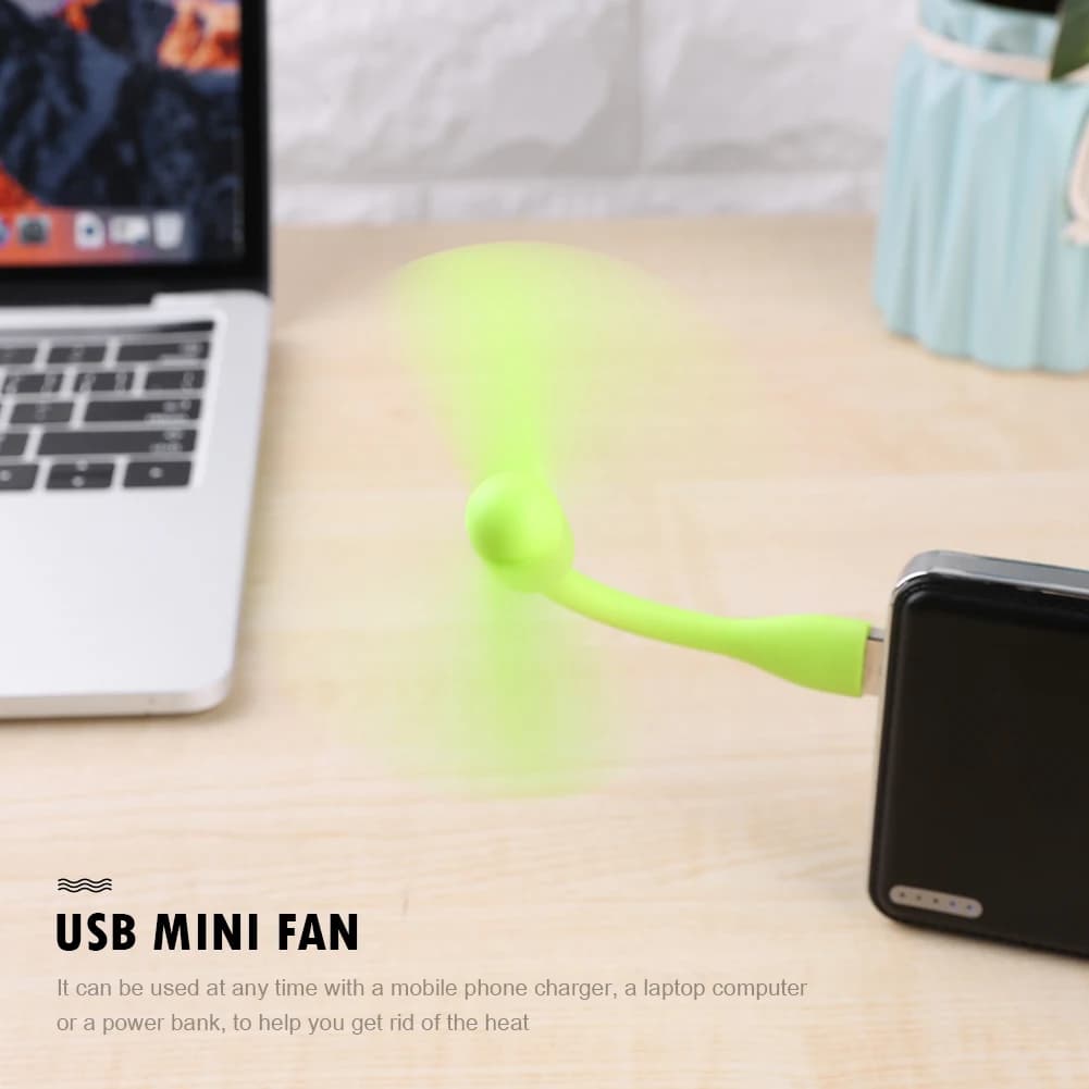 Mini ventilateur USB ventilateur pliable Flexible pour batterie externe ordinateur Portable chargeur