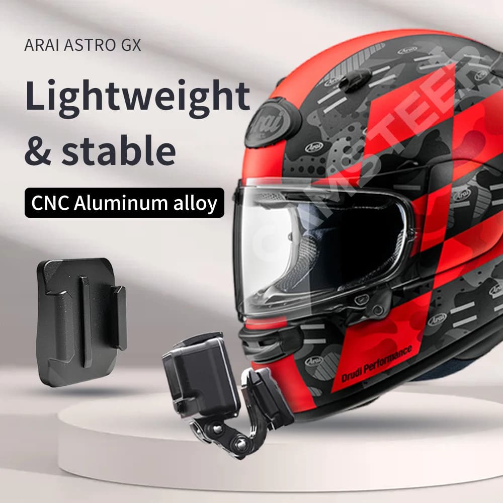 Arai-Menton de casque de moto personnalisé Astro Gx, support pour GoPro hero12 11 10 9 Insta360 tage