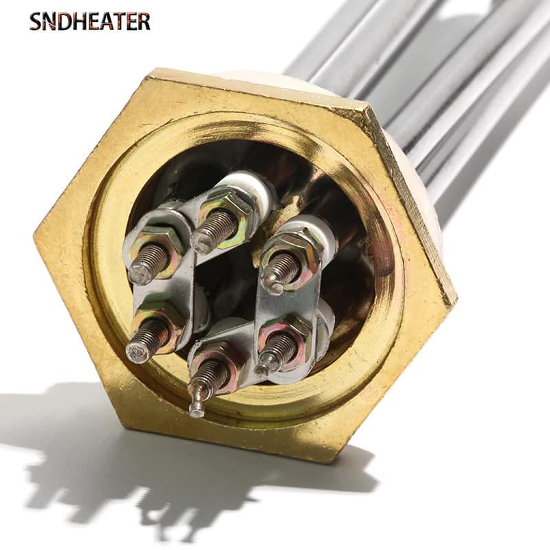 SNDHEATER-Tube chauffant à immersion CC, filetage tubulaire, 24V, 36V, 48V, G1, 1/4 ", Chr32, 41mm, 