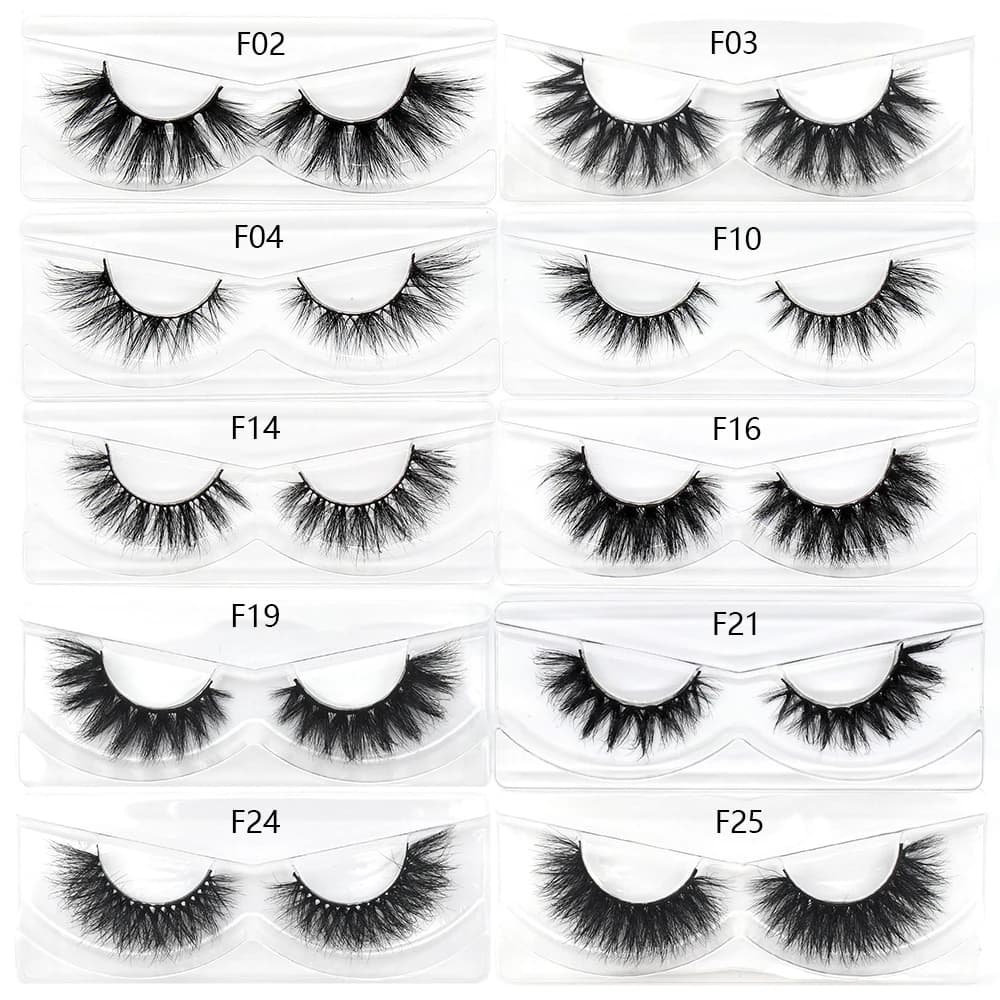FOXESJI-Faux-cils en Vison Doux et Naturels, Vente en Gros, pour les Affaires