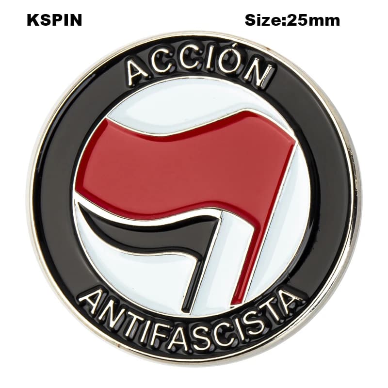 Accion Antifascista broche épinglettes Badges broche Badge sur sac à dos