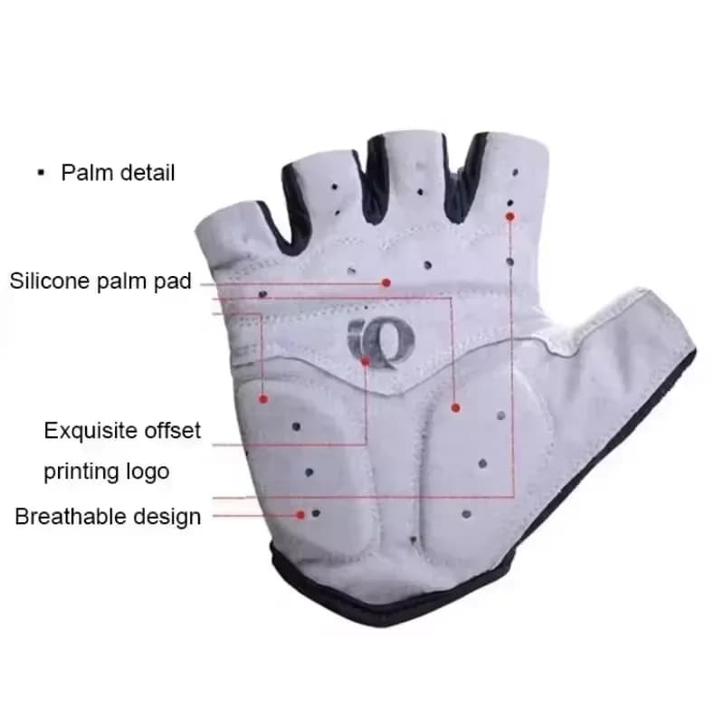1 paire de gants de vélo de route vtt demi-doigt en Gel, antidérapants, Anti-transpiration, antichoc