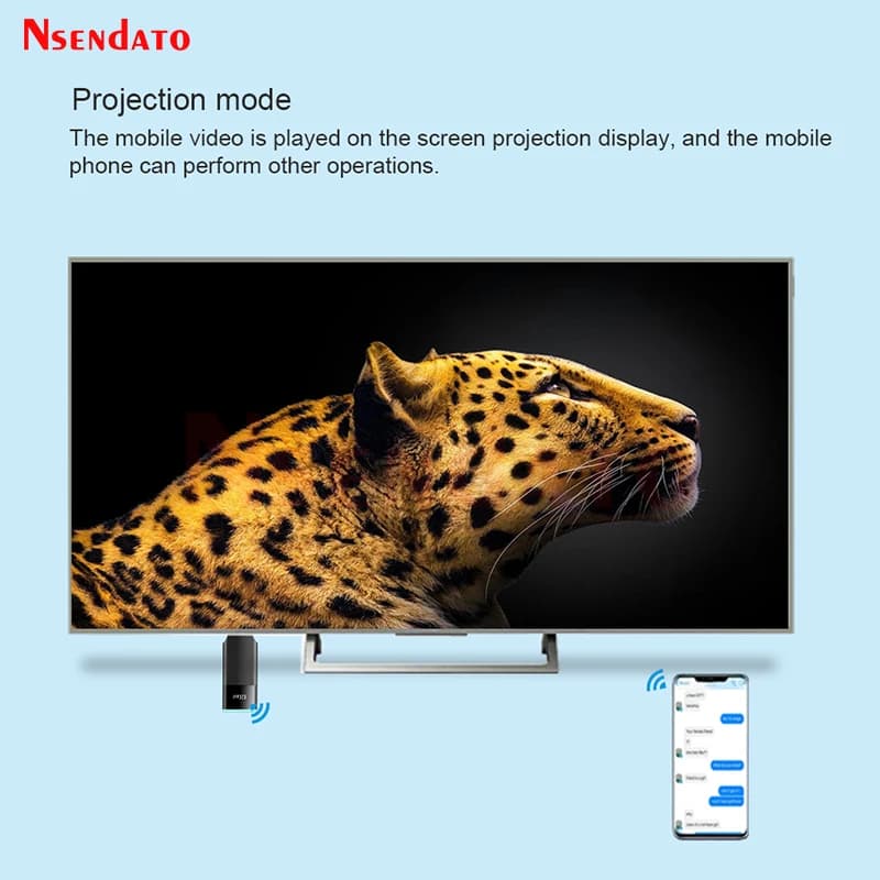 Ezcast 2 5G Wifi HDMI Dongle d'affichage sans fil Miracast Airplay Mirroring HDMI TV Stick Récepteur