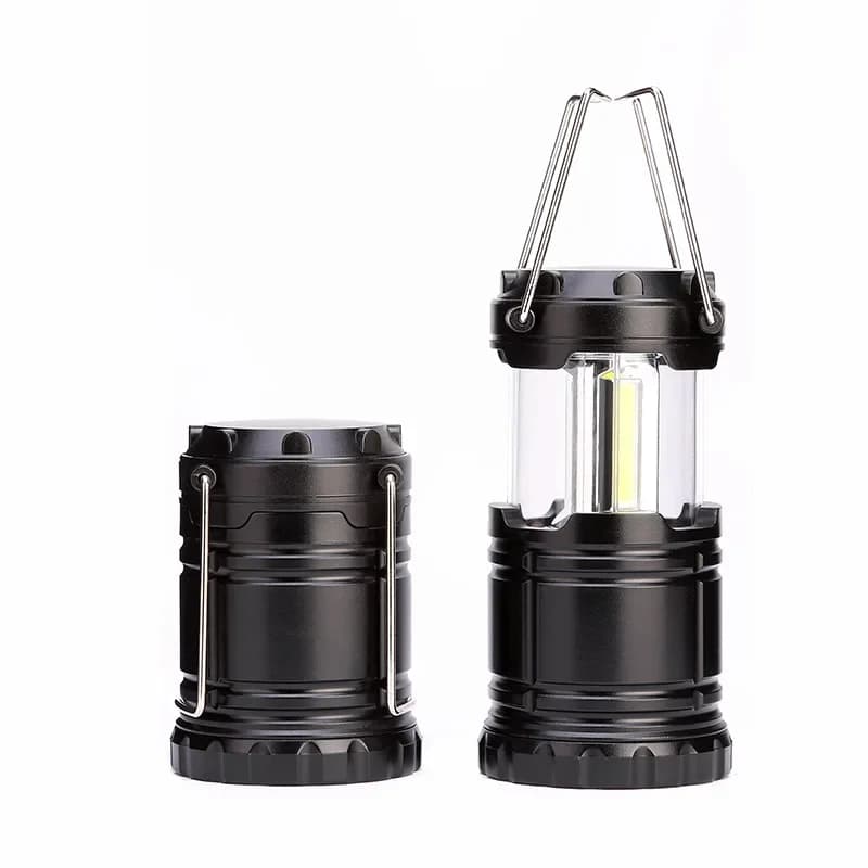 Mini lampe de tente 3 * COB LED lanterne Portable torche télescopique lampe de Camping lumière de se