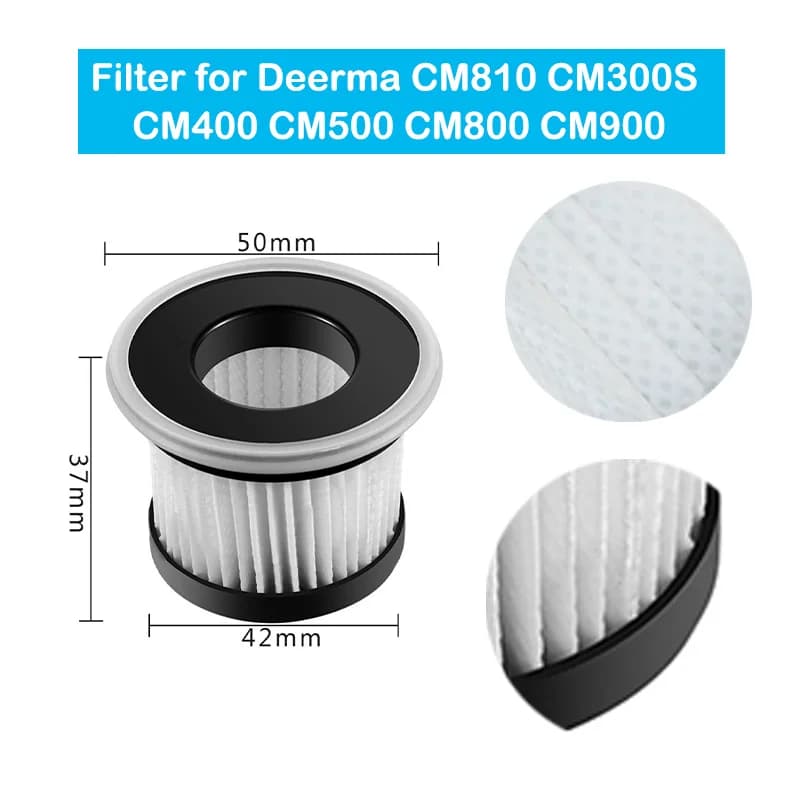 Compatible avec l’aspirateur sans fil Deerma CM810 CM300S CM400 CM500 CM800 CM900 Filtre HEPA de rec