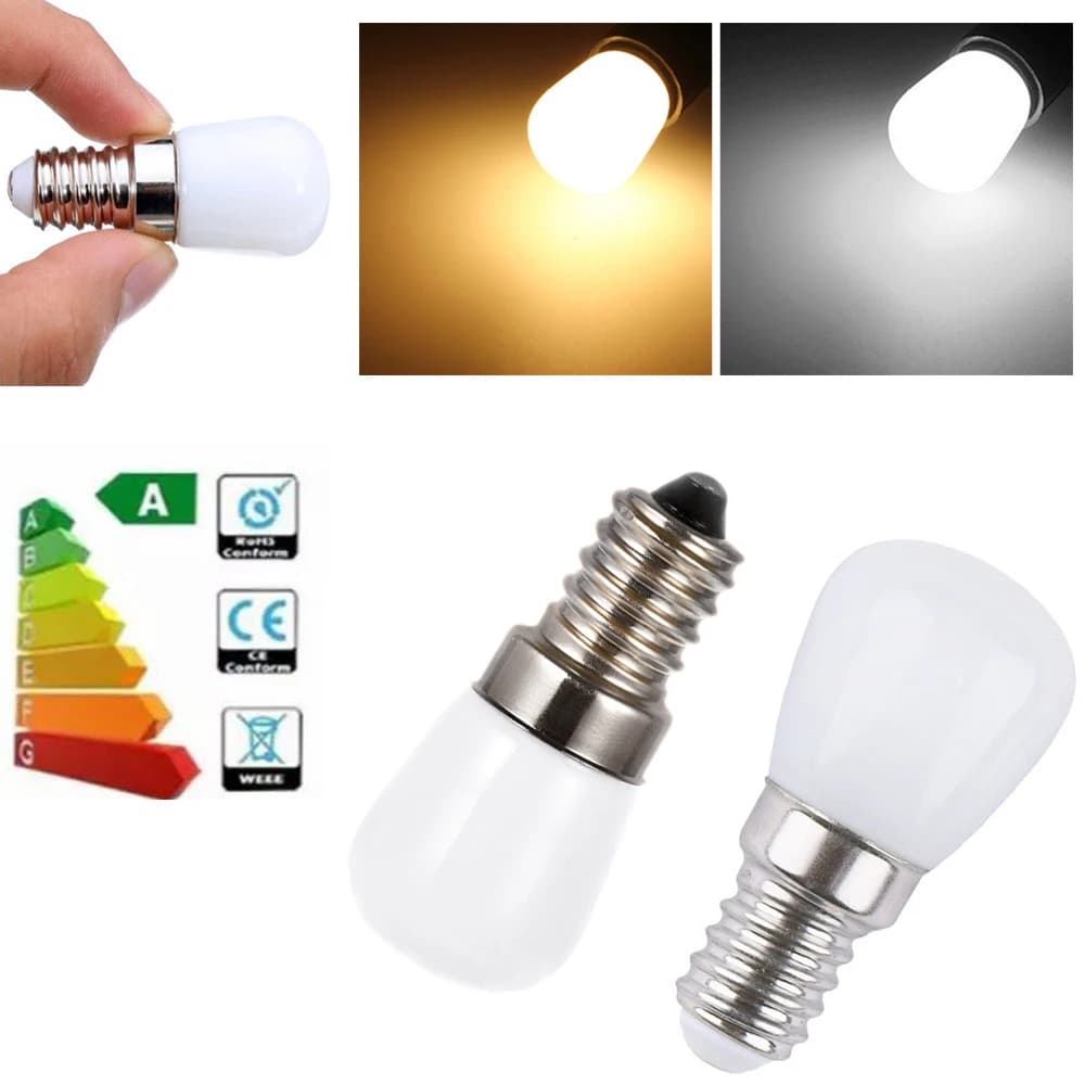 Mini ampoules LED 2W E14 E12 T22 220V 110V 12V 24V 2835 SMD lampe de réfrigérateur ampoule à vis pou