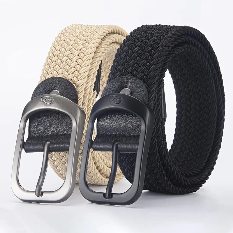 Ceinture élastique tissée décontractée pour hommes et femmes, ceinture de sport de plein air, ceintu