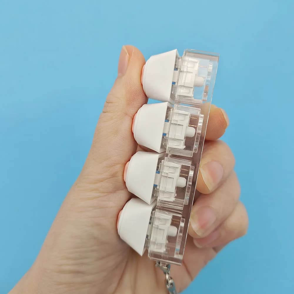 Touches de jouet de décompression du bout des doigts, en Silicone souple, pattes de chat, porte-clés