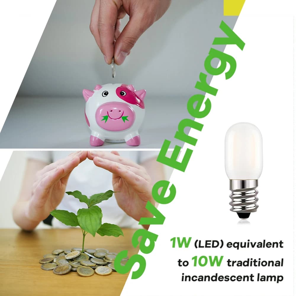 Ampoule de candélabre LED E14 à intensité variable givrée 220V T22 1W 2700K ampoules de bougie LED t