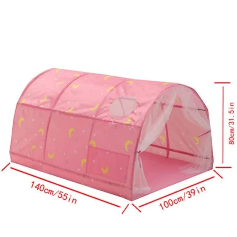 Grande tente de maison de jeu pour enfants avec fenêtre, tente de lit portable pour garçons et fille