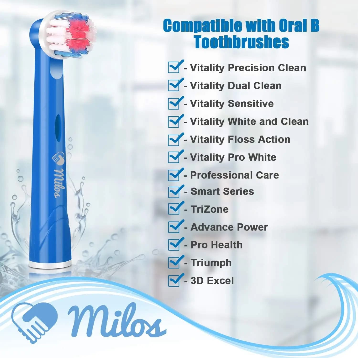 Tête de brosse de rechange pour brosse à dents Oral B, lot de 8/16 pièces, poils Extra doux, convien