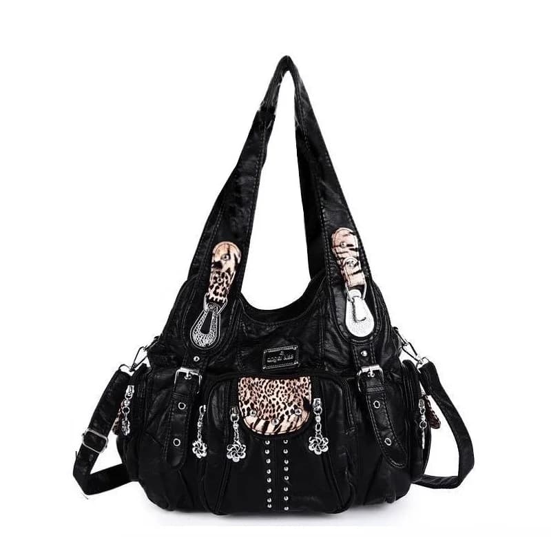 Sac vintage pour femmes, sacs à main tendance en cuir PU, sacs à bandoulière, sacs fourre-tout grand