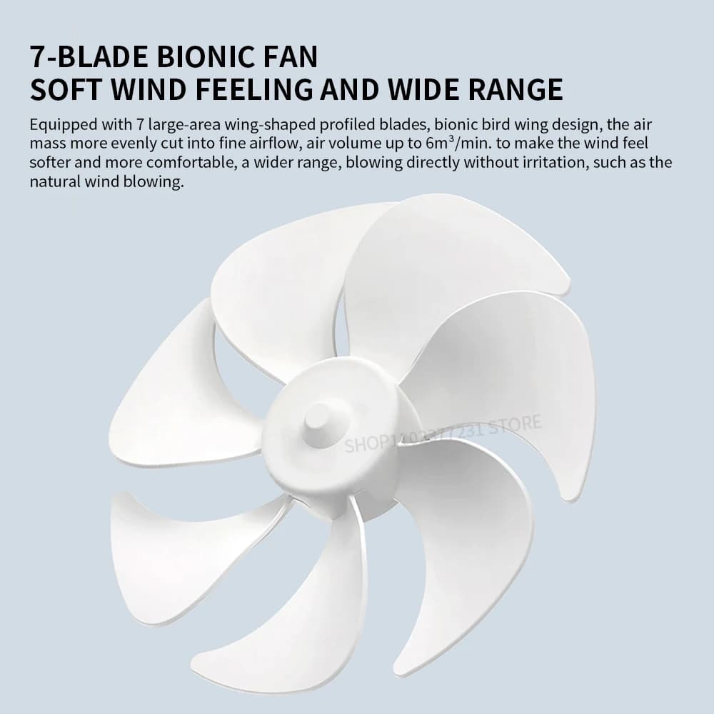 XIAOMI-Ventilateur de bureau portable, mini ventilateur électrique sans fil, aste par USB, à 4 vites