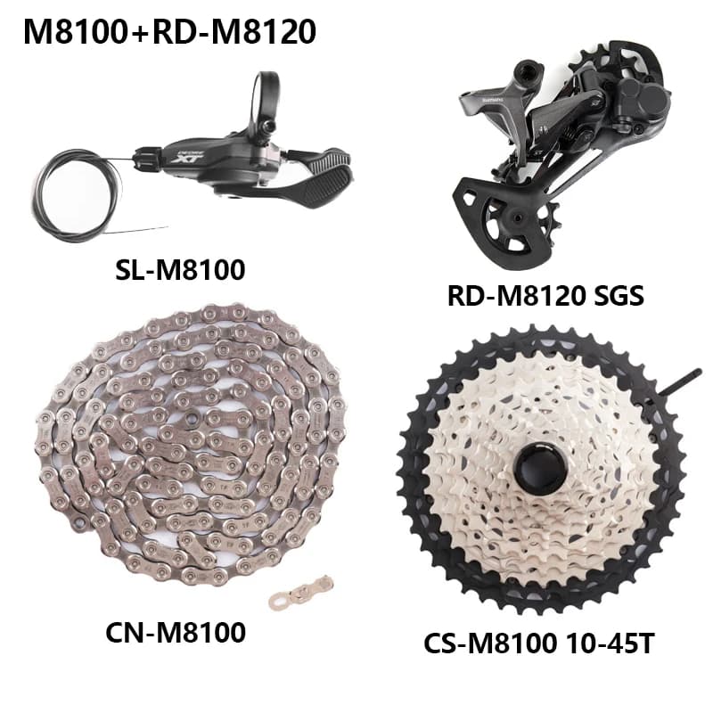 SHIMANO DEORE XT M8100 M8120 12s vtt VTT 12 vitesses soleil 45T 51T Cassette manette de vitesse chaî