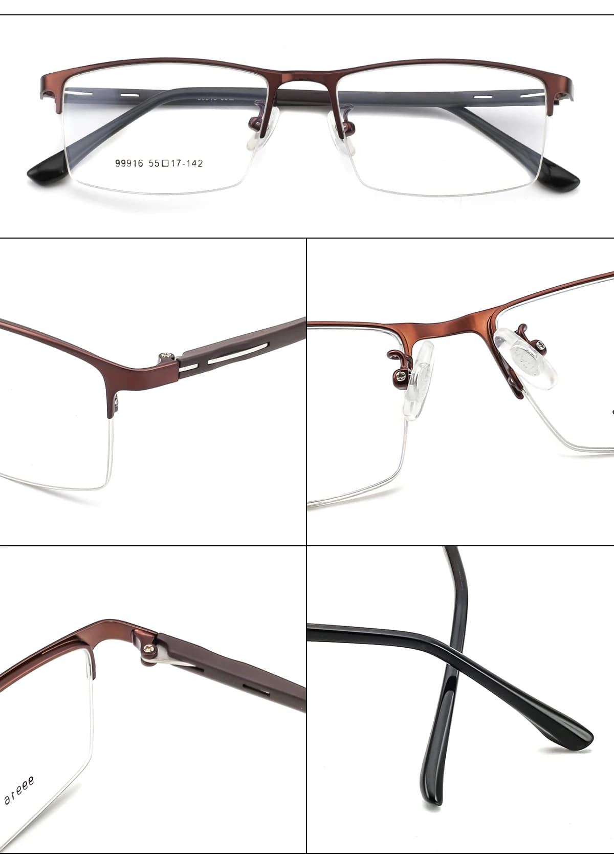 Lunettes de lecture multifocales progressives en alliage métallique pour hommes et femmes, lunettes 