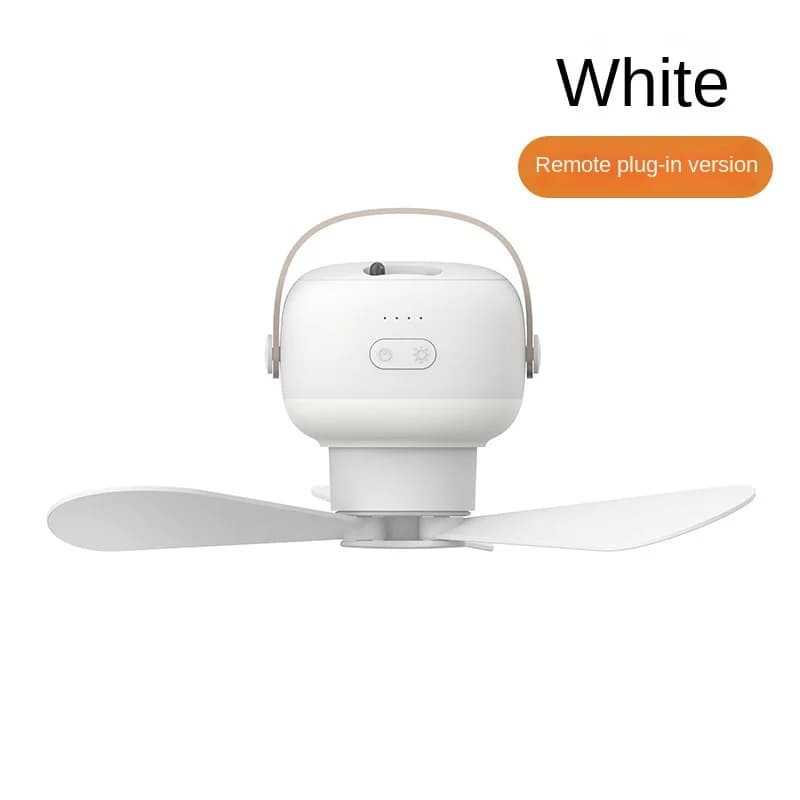 Mini ventilateur de plafond USB sans fil portable avec télécommande, support, veilleuse, maison, ext