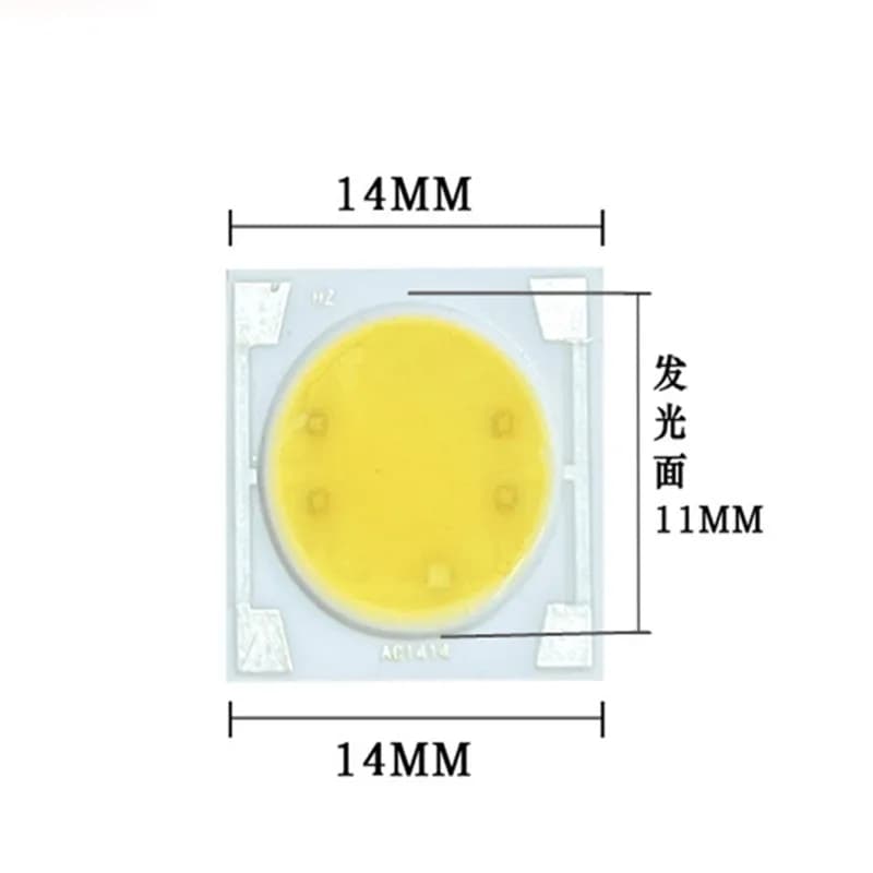 Puce LED COB AC220V, AC1414, 3/5/7/9/1919 W, sans conducteur, 12/15/20/30W