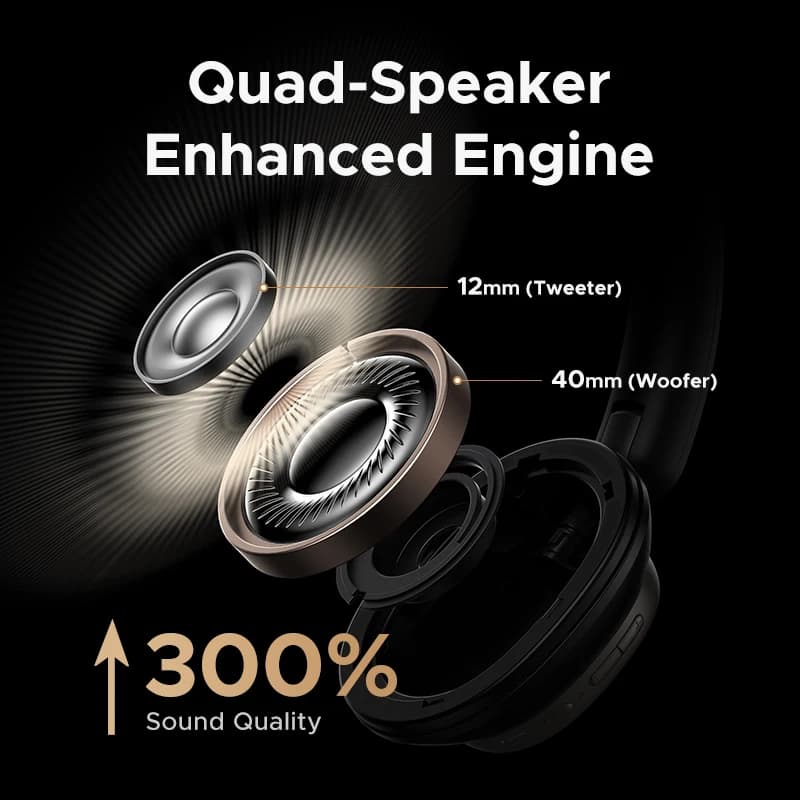 Écouteurs sans fil Bluetooth 48dB ANC, suppression Active du bruit, haute résolution LDAC, autonomie