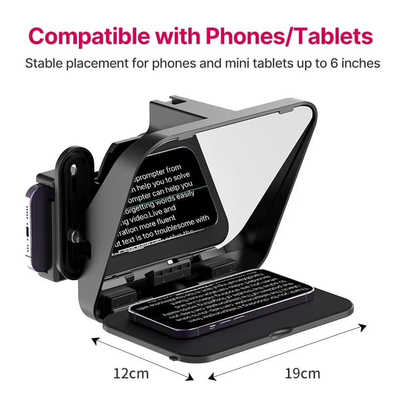 Ulanzi RT02 téléprompteur universel téléprompteur appareil photo reflex numérique Smartphone tablett