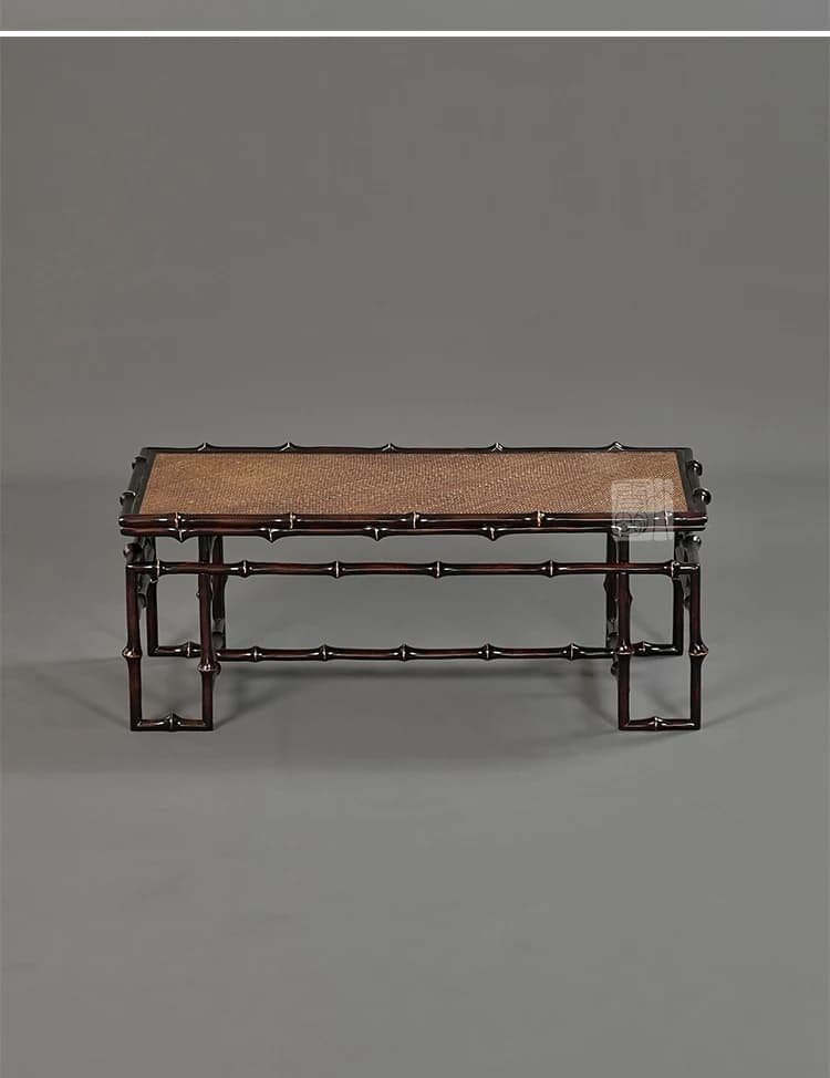 Ming et Qing Dynasties unk Table de bureau en bambou pour salle d'étude