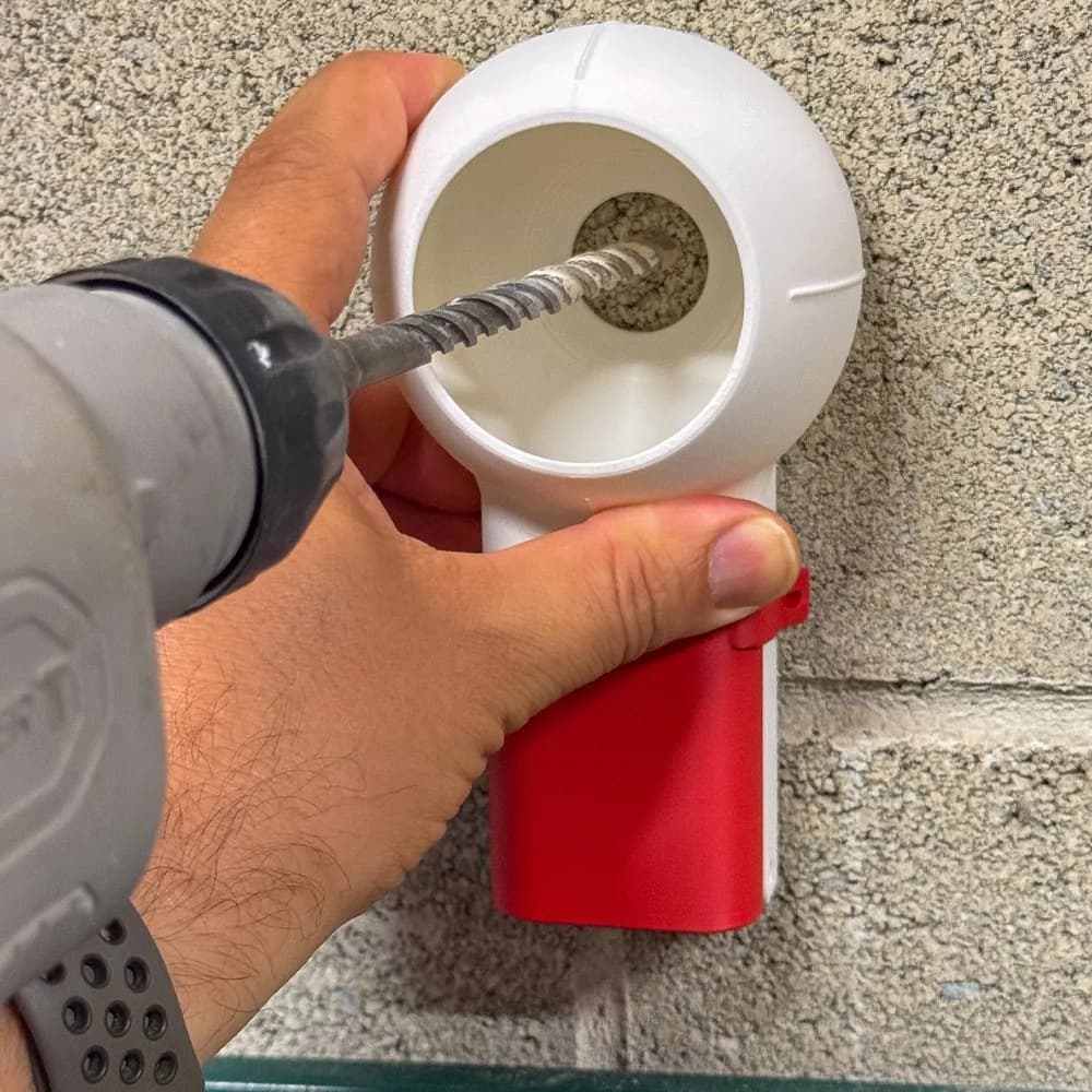 Boîte de dépoussiérage pour perceuse à buse rotative, plus efficace et facile à utiliser, adaptée au