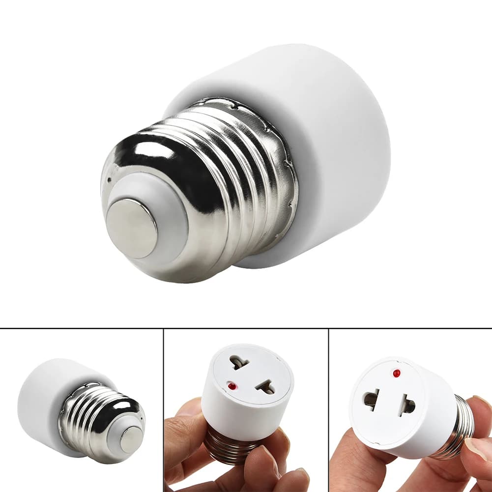 1pc vente chaude pratique blanc E27 prise porte-ampoule luminaire ampoule Base adaptateur lampe doui