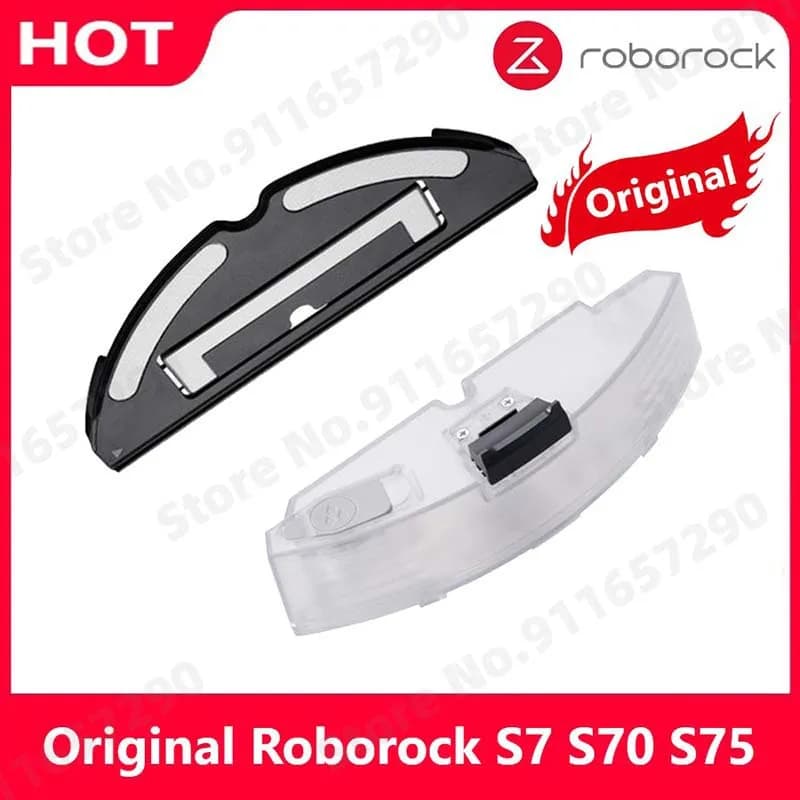 Roborock S7-Vadrouilles à eau précieuses électriquement solitaires, support de gril, boîte à poussiè