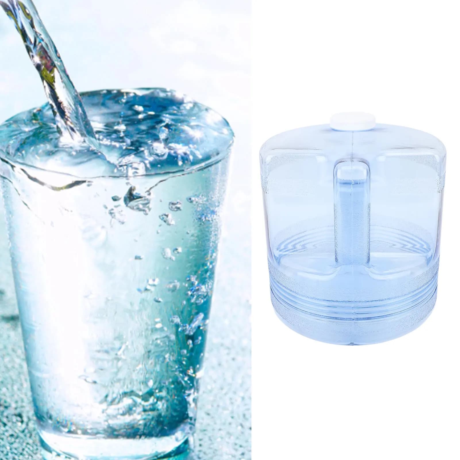 Récipient de distillateur d'eau de beauté de dents à la maison, bouteille de rechange pour dessus de