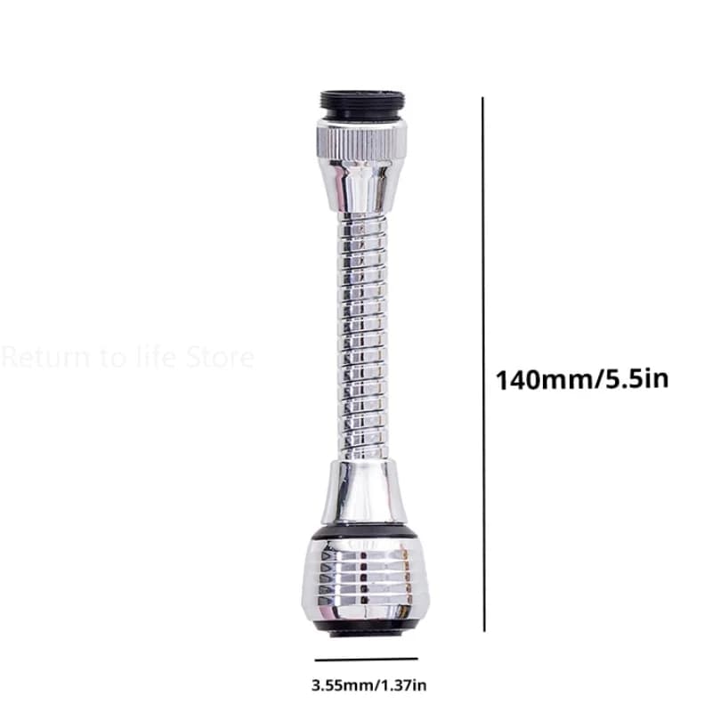 Robinet de cuisine en acier inoxydable, économie d'eau, buse haute pression, adaptateur de robinet, 