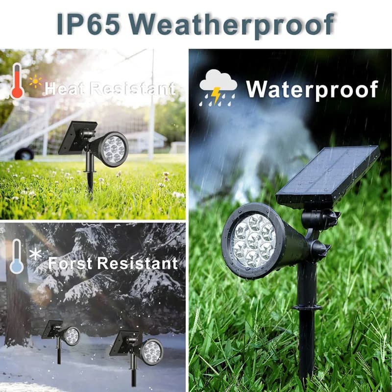 Spot lumineux de jardin à énergie solaire RGB, guirlande de rue changeante, lampe au sol pour pelous