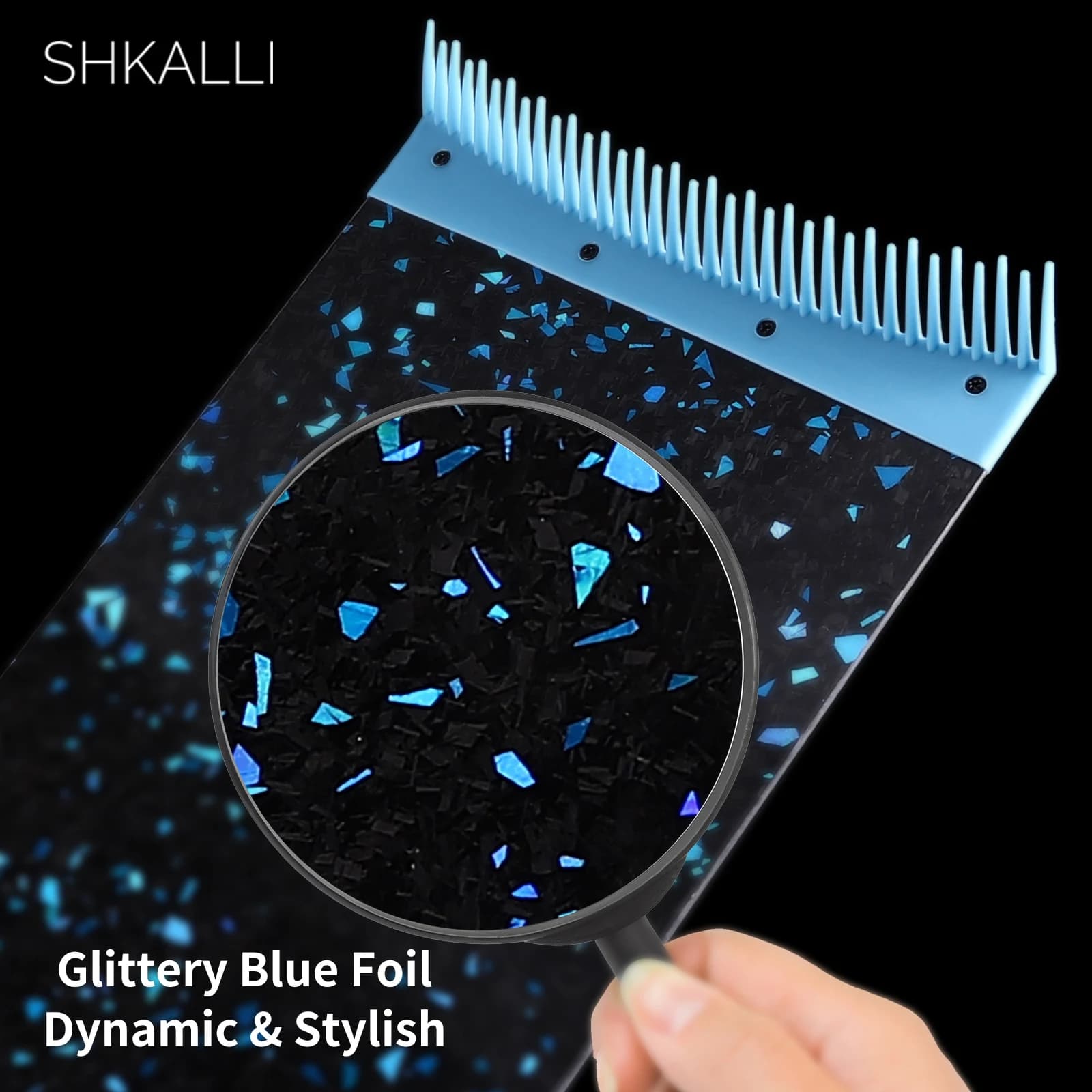 SHKALLI planche de coloration de cheveux professionnelle en Fiber de carbone avec peigne dents outil