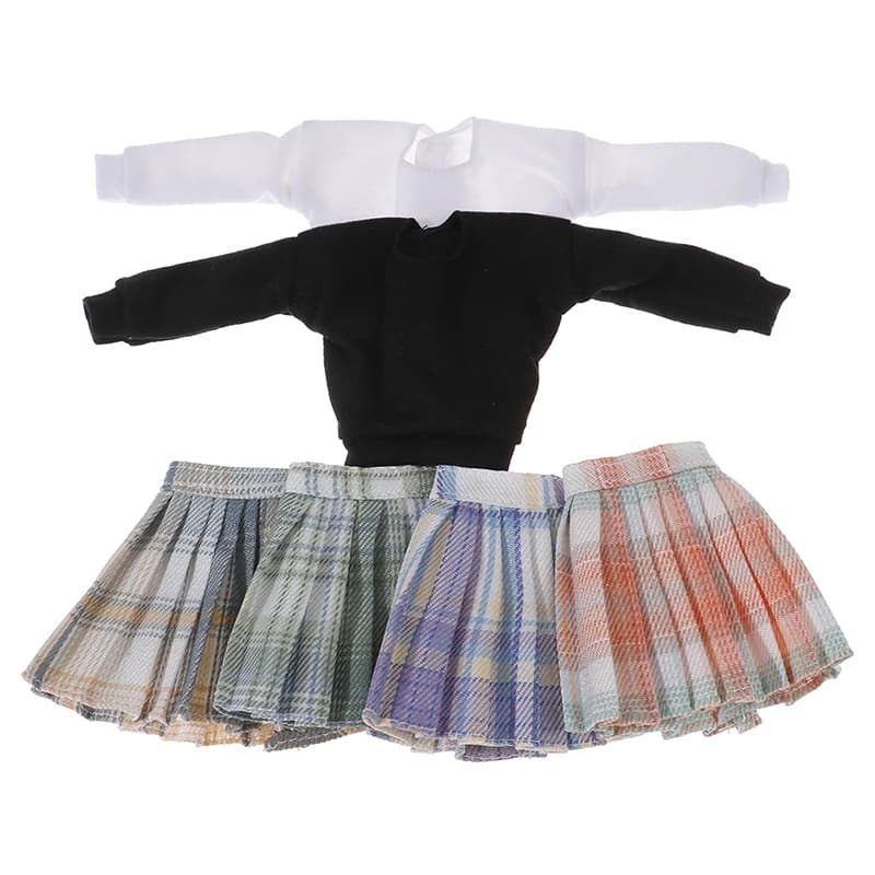 Robe beurre/jupe courte/chemisier, vêtements d'été pour poupées de 29cm 1/6, à la mode