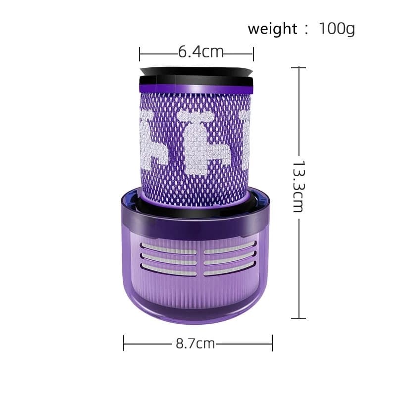 Filtres lavables pour aspirateur sans fil Dyson V12 Slim Detect absolu, filtre HEPA, pièces de recha