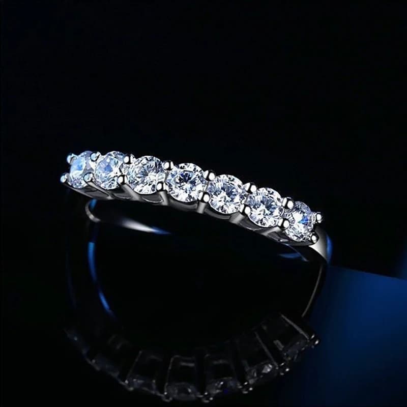Stylo testeur de diamant Moissanite pour femme, anneau à queue unique, bracelet de mariage assorti e