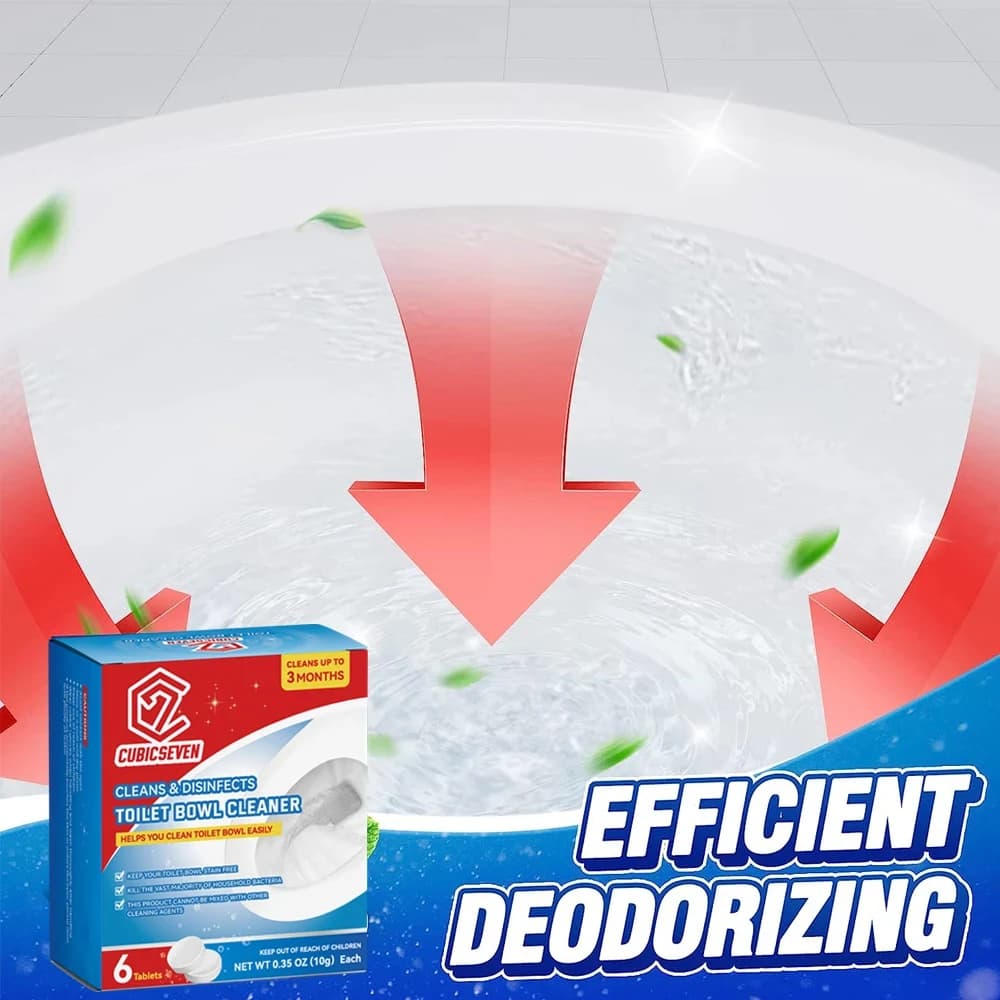 Cubicseven-Nettoyant effervescent automatique pour cuvette de toilette, dépistolet ant pour livres, 