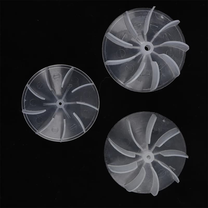 Mini lame de ventilateur en plastique de petite puissance, 4/6 feuilles, moteur de sèche-cheveux, cu
