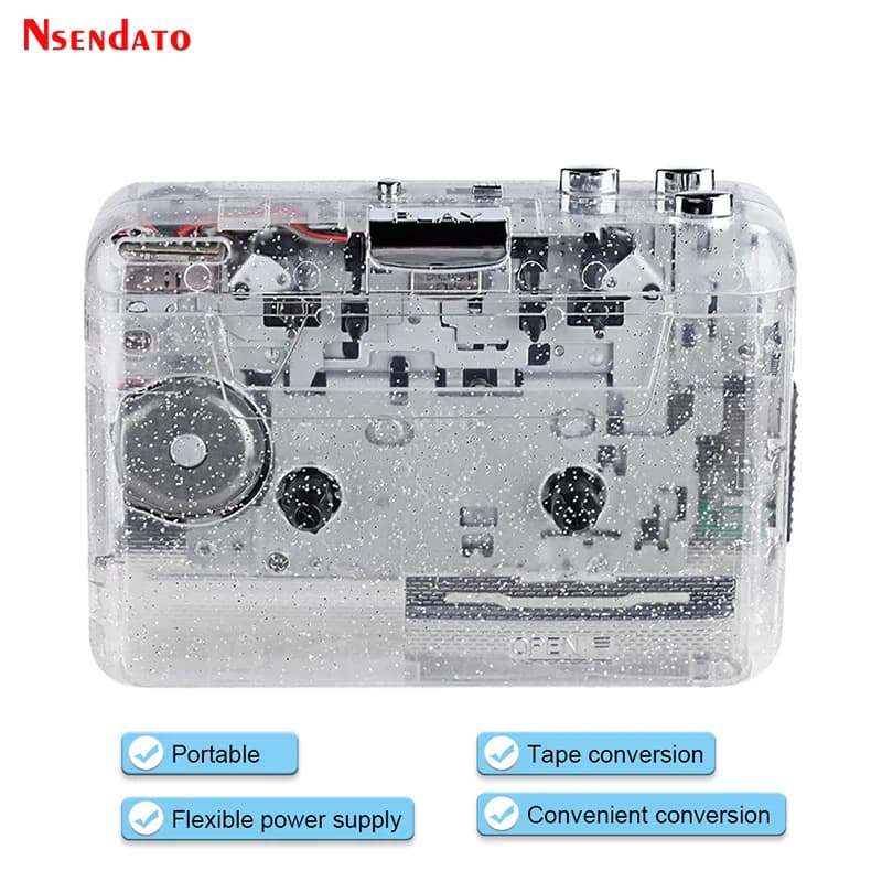 Convertisseur radio-cassette stéréo en MP3, lecteur audio portable, enregistreur de cassettes USB, e