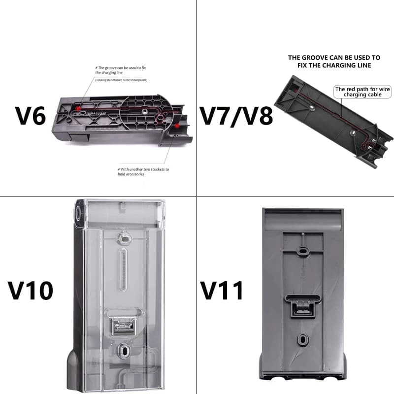 Base de chargeur de Station d'accueil pour aspirateur Dyson V6 V7 V8 V10 V11 V15, support de rangeme