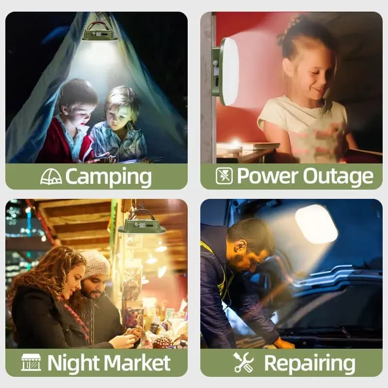 Lampe de camping aste, lampe de tente extérieure, aspiration magnétique, travaux d'entretien de voit