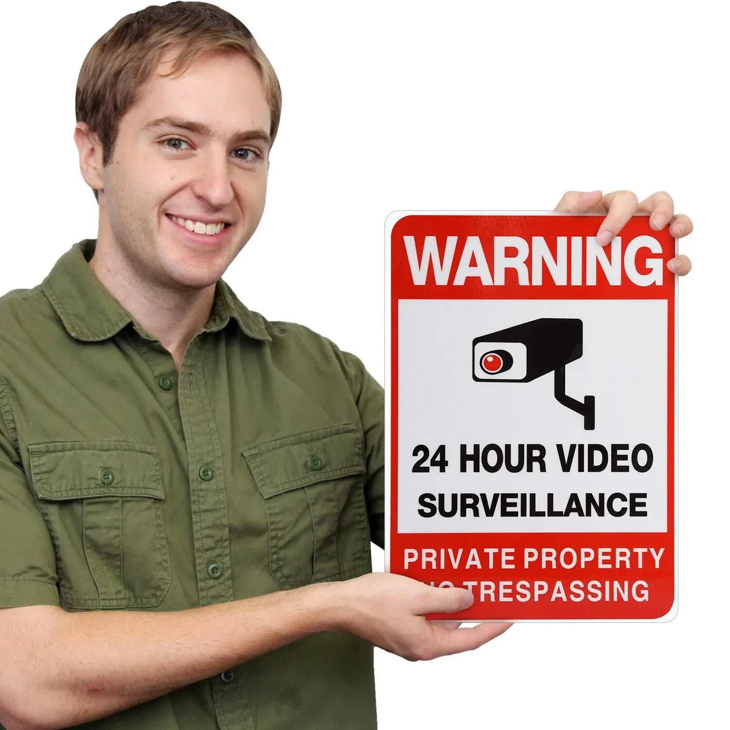 Panneau de propriété privée 24 heures, panneaux de vidéosurveillance sans intrusion, panneau de camé