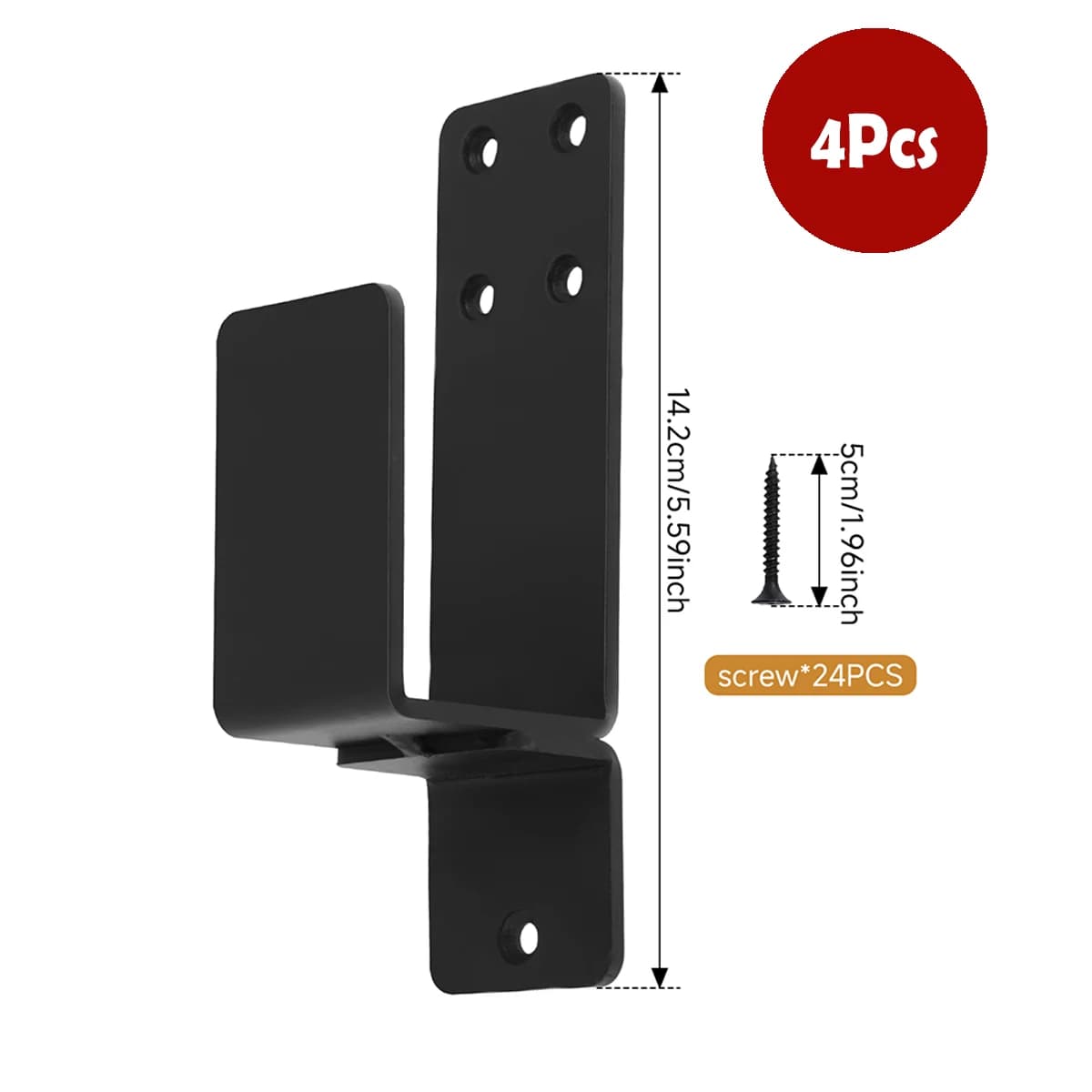 Support de barre d'ouverture de porte, pour la sécurité à domicile, 2x4, empêche l'entrée non autori