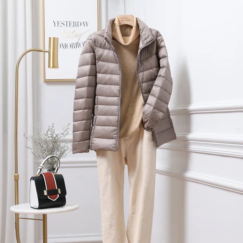 15 couleurs femme coupe ajustée courte Portable coupe-vent doudoune nouvelles femmes automne hiver e