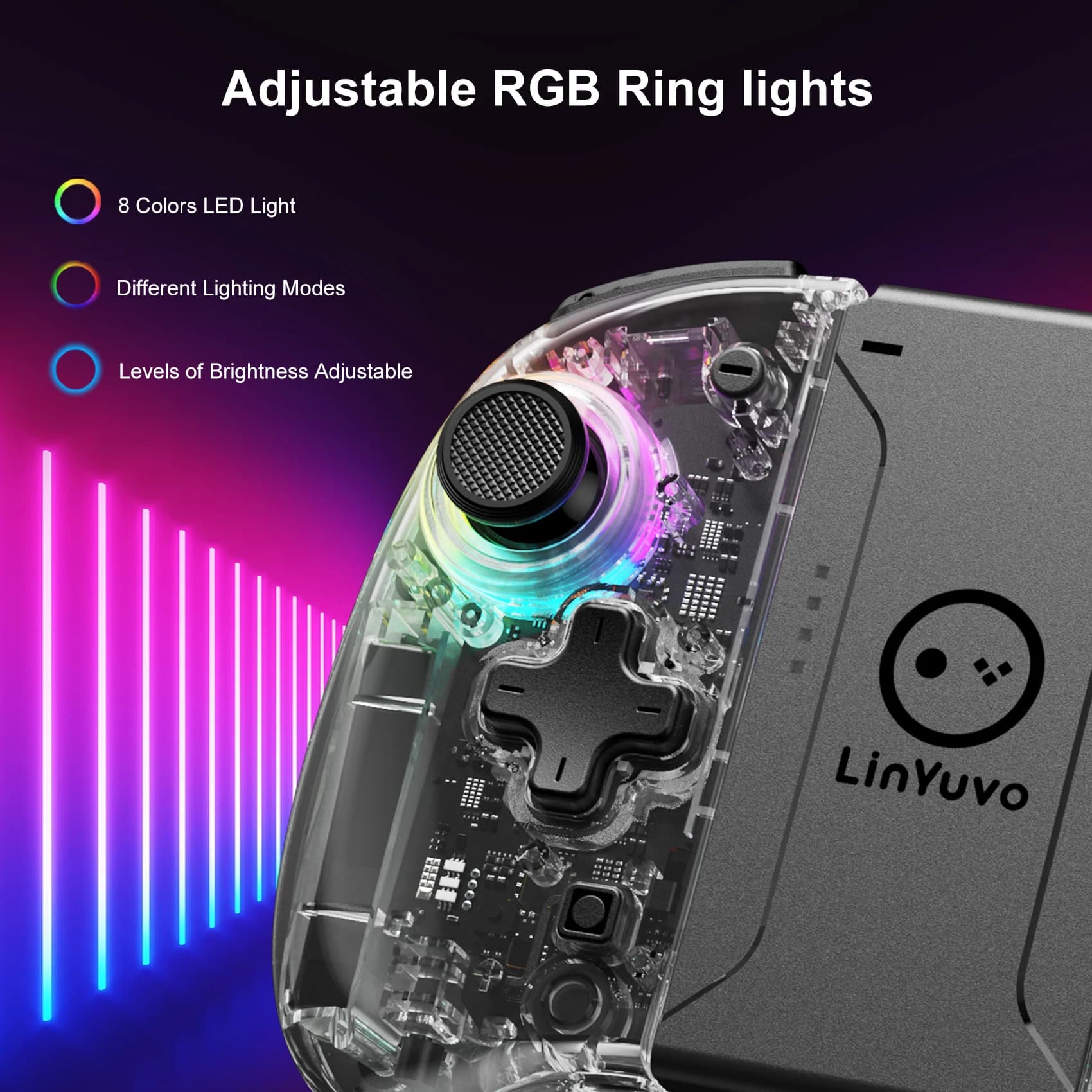 LinYuvo-Contrôleur sans fil Meteor Light Pomercons, commutateur OLED avec programmable, contrôle de 