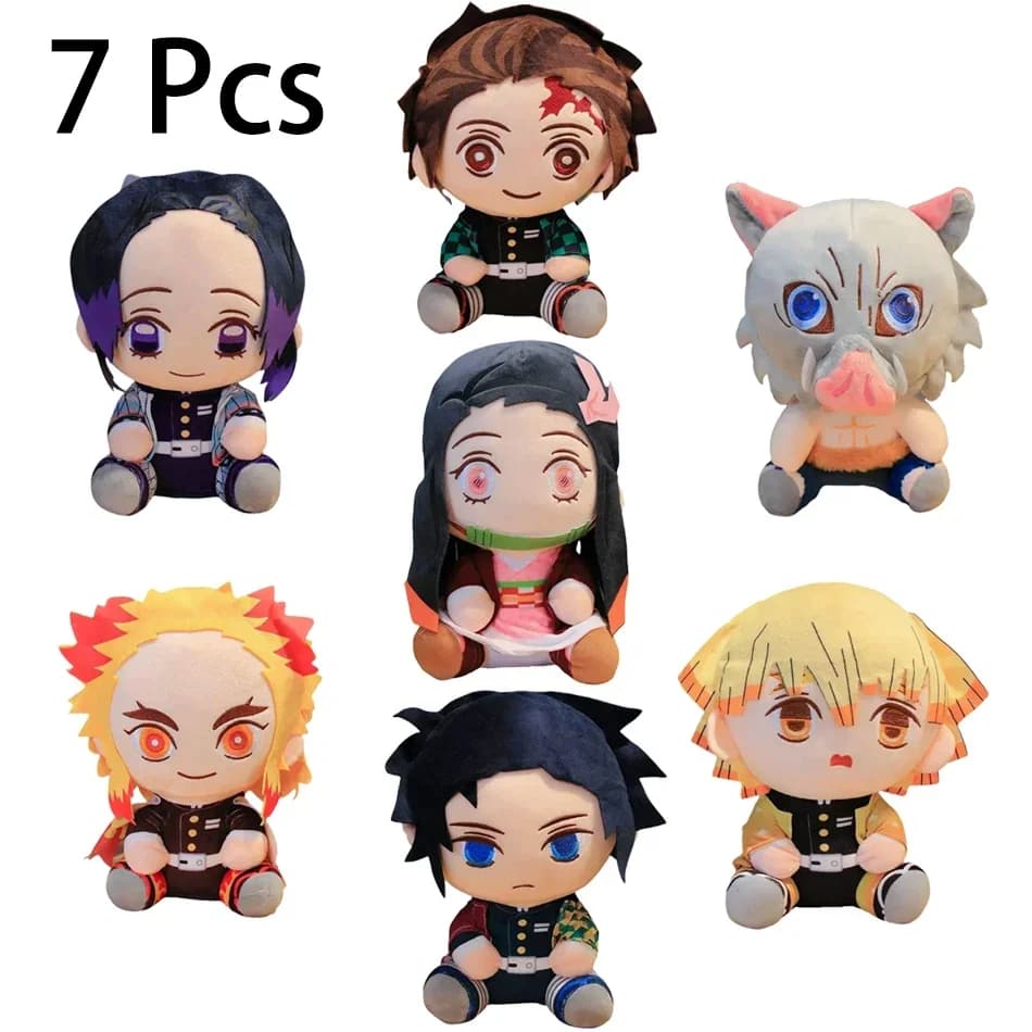 @ 20cm chaud japon démon Slayer poupées en peluche belle Anime Kimetsu No Yaiba Kamado Tanjirou Nezu