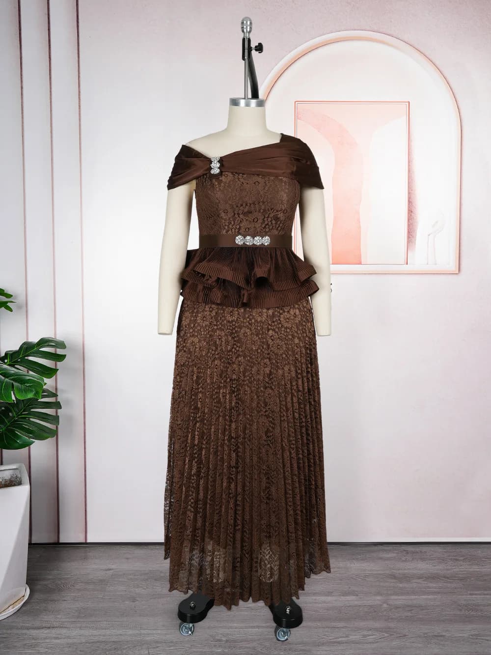 Robes longues élégantes pour femmes Printemps-Été 2026 – Robes plissées maxi pour mariage, soirée, b