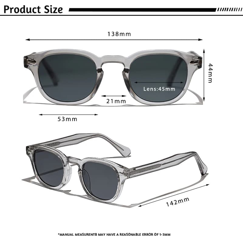 CATERSIDE rétro rond hommes lunettes de soleil Punk acide propionique broche Temple luxe lunettes de