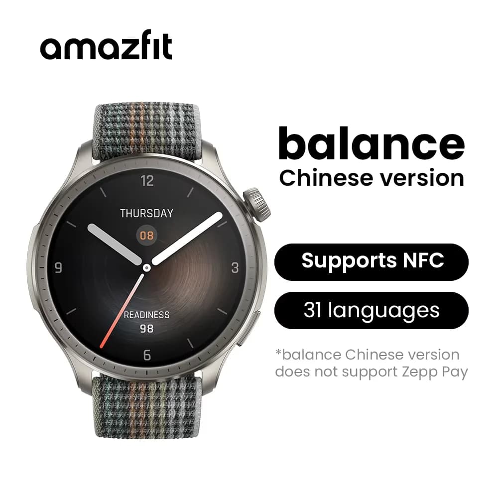 Amazfit Balance 46mm montre intelligente entraîneur de sommeil double bande GPS 150 + Modes de sport