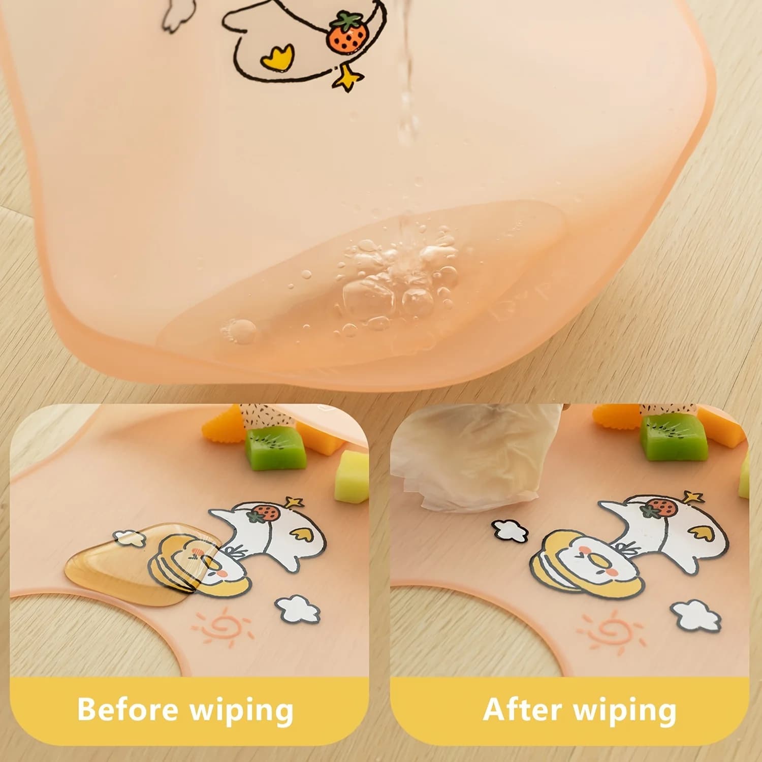 Bavoirs imperméables pour bébé, mignon dessin animé imprimé d'animaux, bavoir pour enfants, fille et