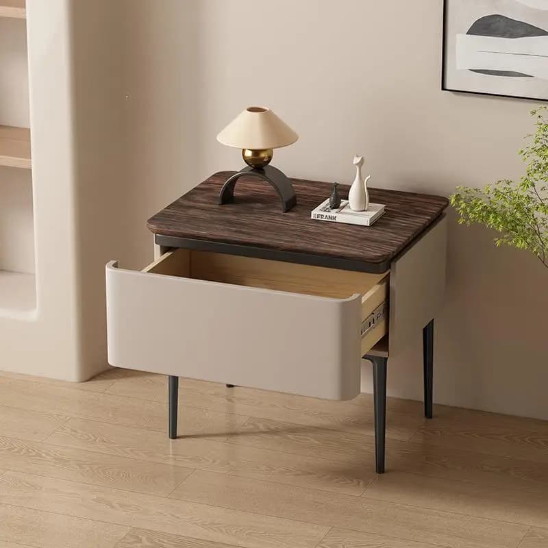 Table De chevet peu encombrante Style italien Table De chevet De luxe moderne rangement avec tiroirs