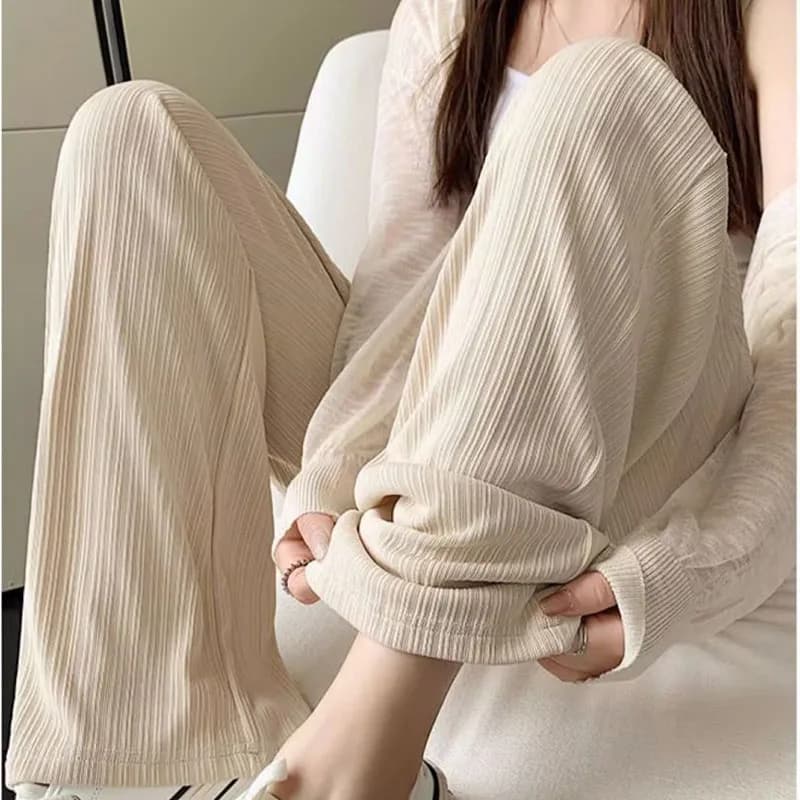 Pantalon d'été fin à jambes larges pour femmes enceintes, ALTERAbdomen, taille haute, fjGrossesse, p